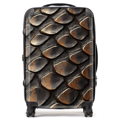 Snakeskin Pattern Print Suitcase