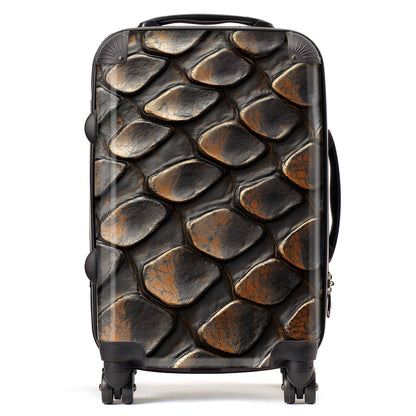 Snakeskin Pattern Print Suitcase