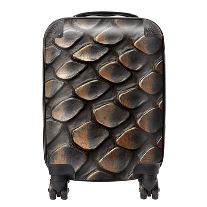 Snakeskin Pattern Print Suitcase