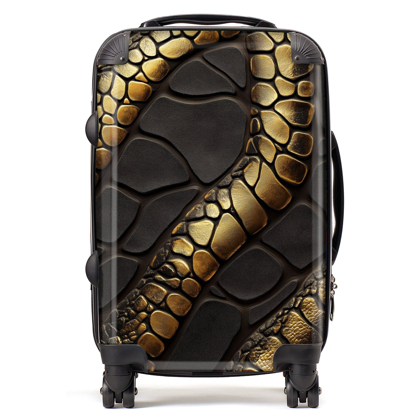 Snakeskin Print Effect Suitcase