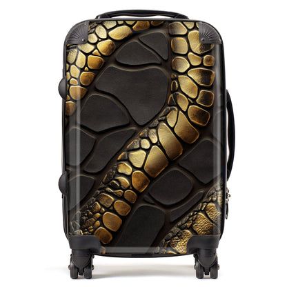 Snakeskin Print Effect Suitcase