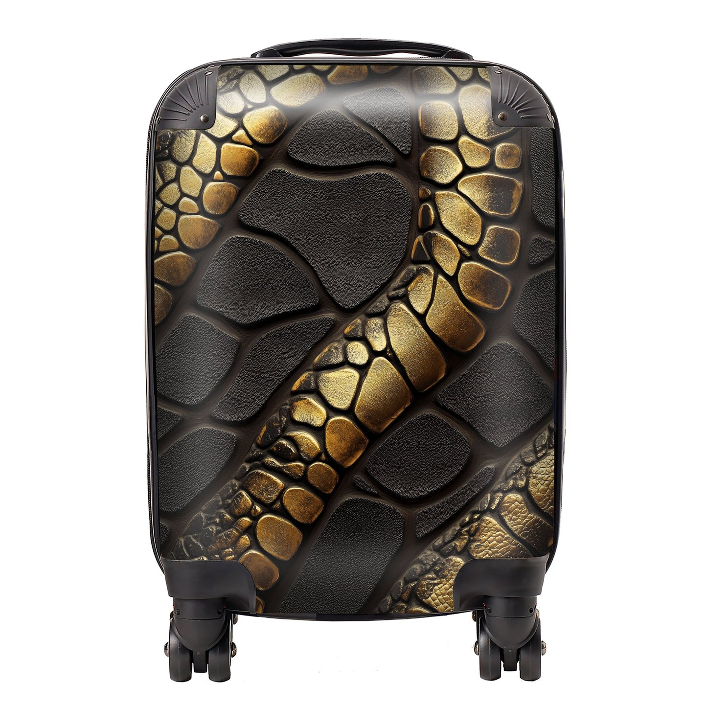 Snakeskin Print Effect Suitcase