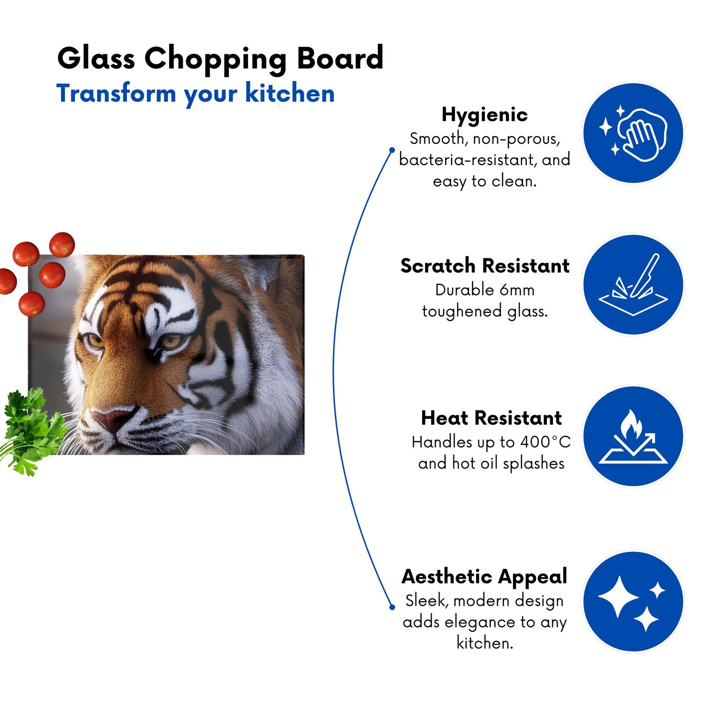 Tiger Face Chopping Board