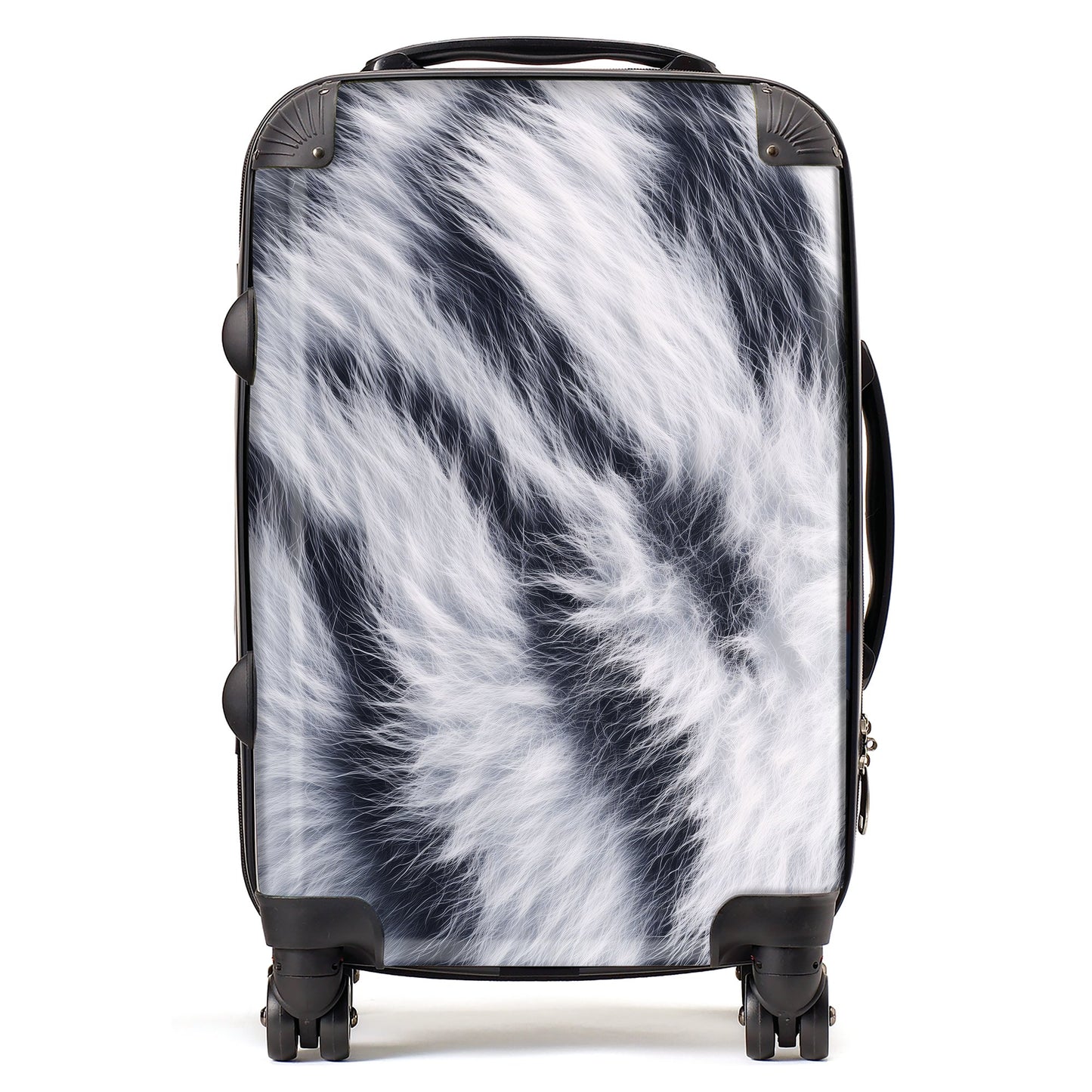 White Tiger Fur Print Suitcase