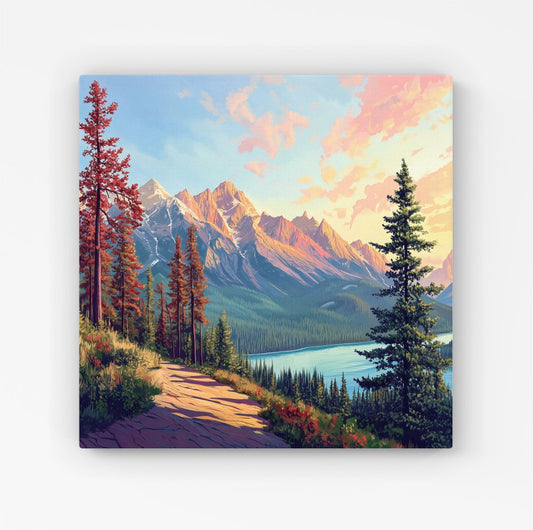 A Walk Through The Mountains Canvas