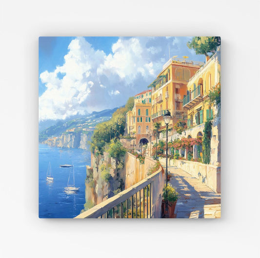 Romantic Walk In Sorrento Canvas