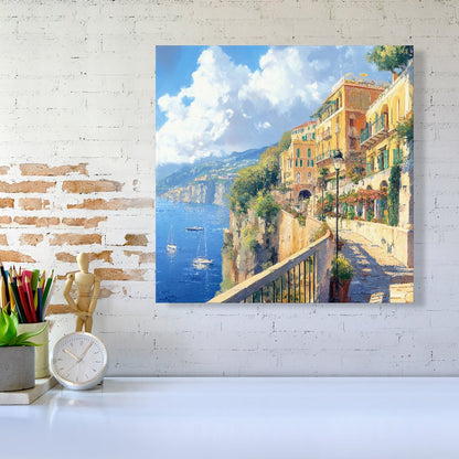 Romantic Walk In Sorrento Canvas