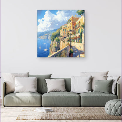 Romantic Walk In Sorrento Canvas