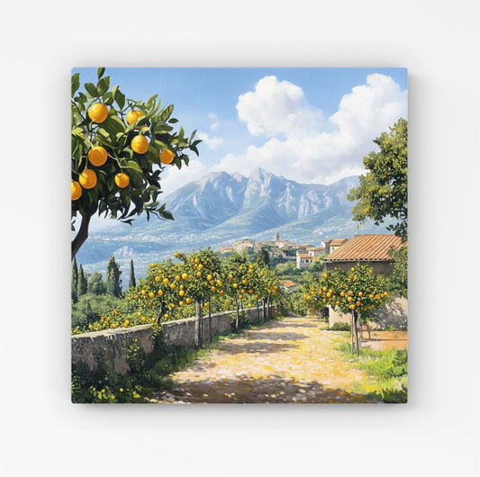 Lemon Trees In Sorrento Canvas