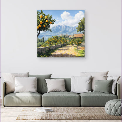 Lemon Trees In Sorrento Canvas