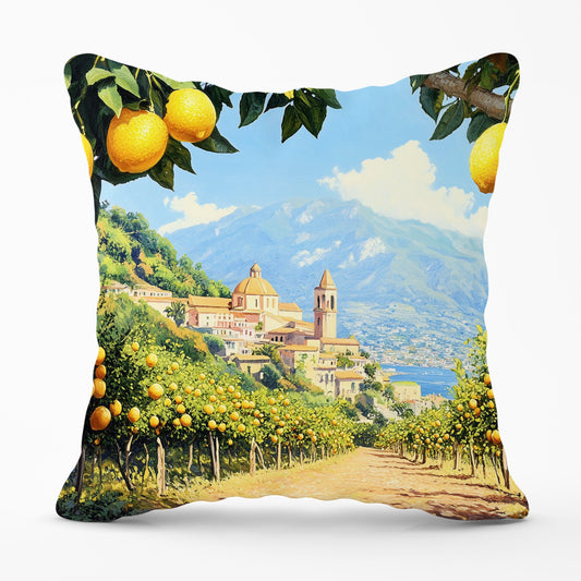 Walking Through Lemons In Sorrento Cushions