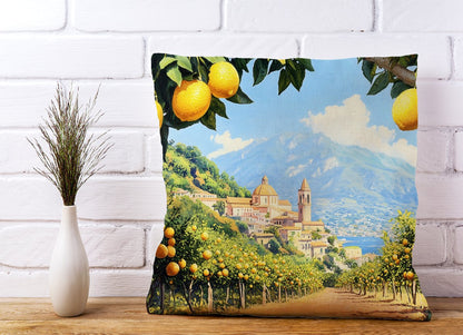 Walking Through Lemons In Sorrento Cushions