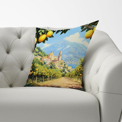 Walking Through Lemons In Sorrento Cushions