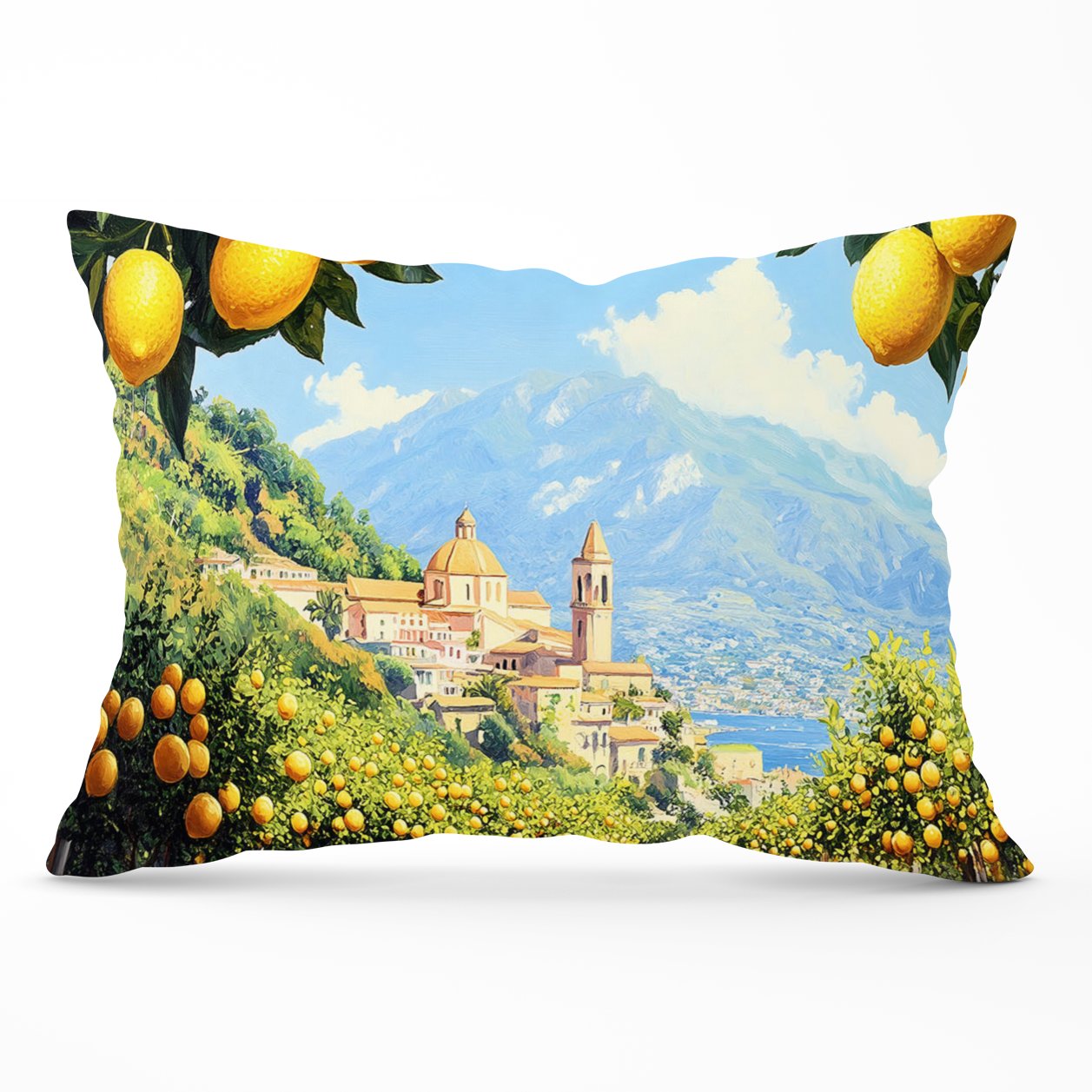 Walking Through Lemons In Sorrento Cushions