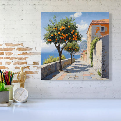 Oranges Growing In Sorrento Canvas