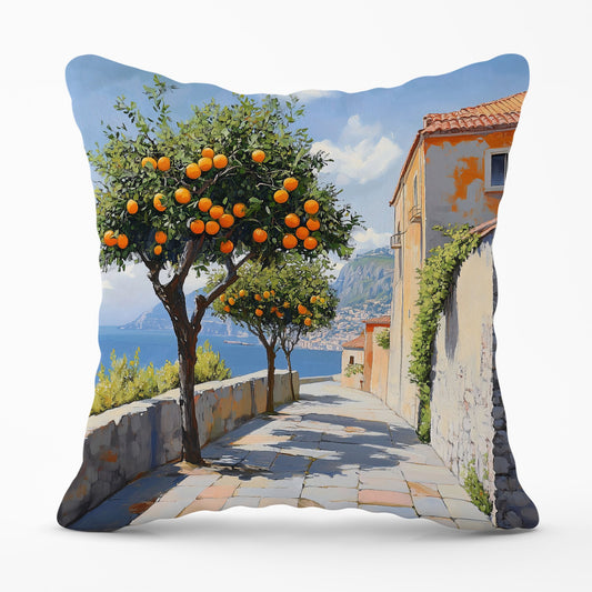Oranges Growing In Sorrento Cushions