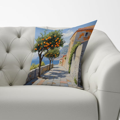 Oranges Growing In Sorrento Cushions