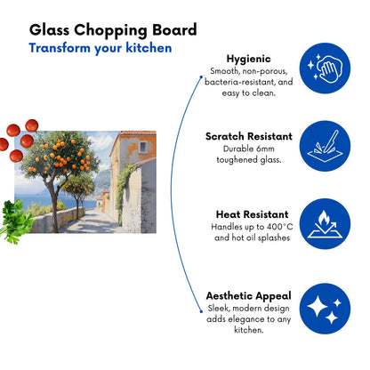 Oranges Growing In Sorrento Chopping Board