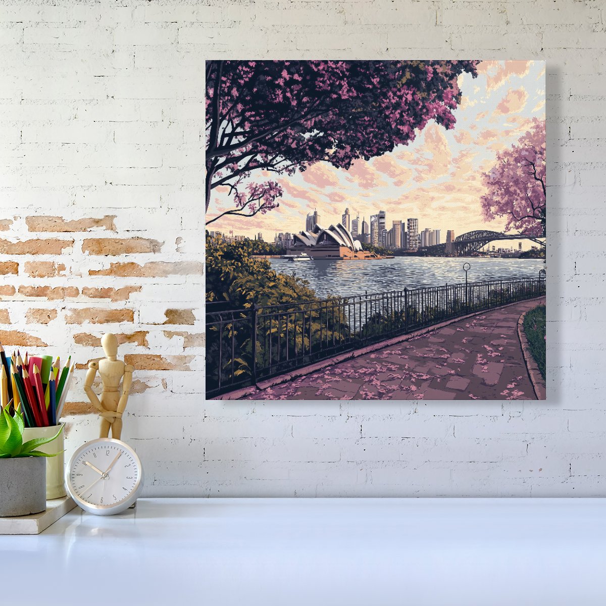 Romantic Walk In Sydney Canvas