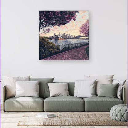 Romantic Walk In Sydney Canvas