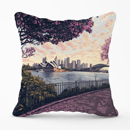 Romantic Walk In Sydney Cushions