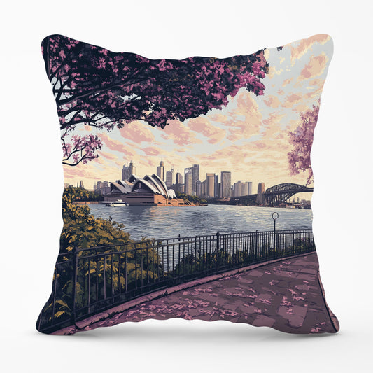 Romantic Walk In Sydney Cushions