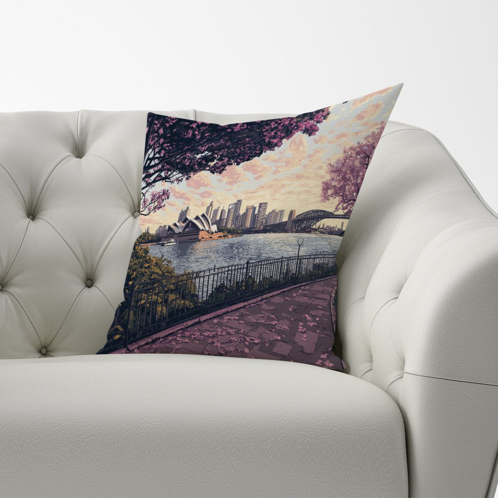 Romantic Walk In Sydney Cushions