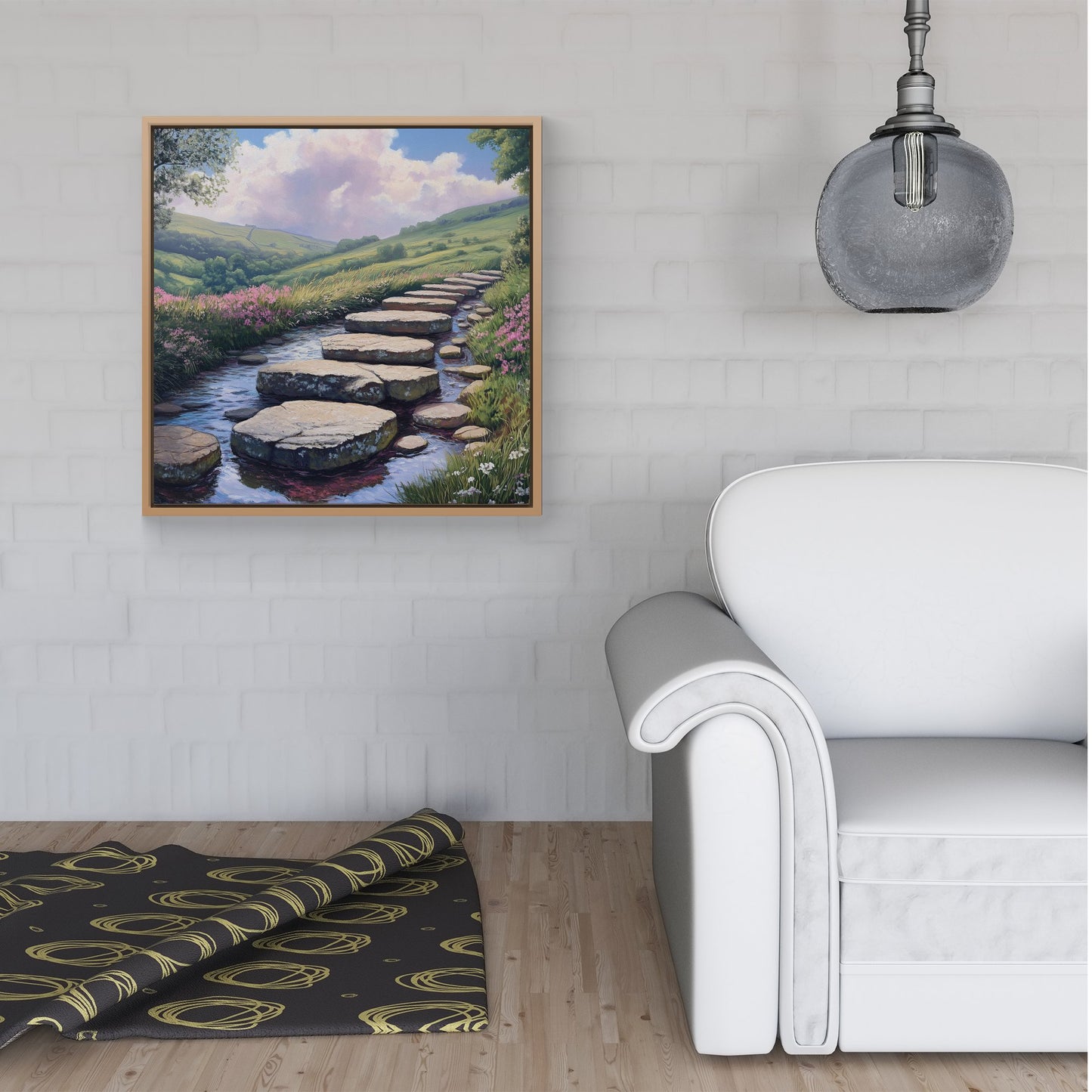 Stepping Stones Framed Canvas