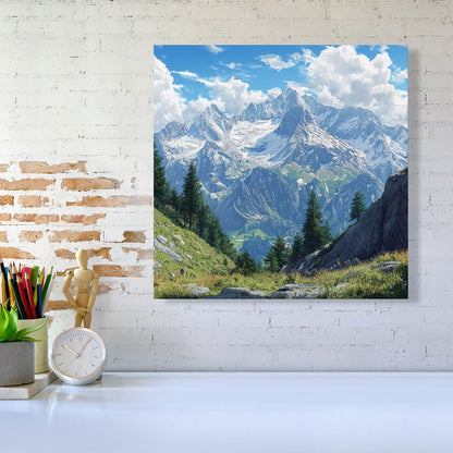 Scenic Swiss Alps Canvas