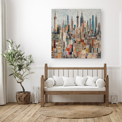 Abstract Icons Canvas