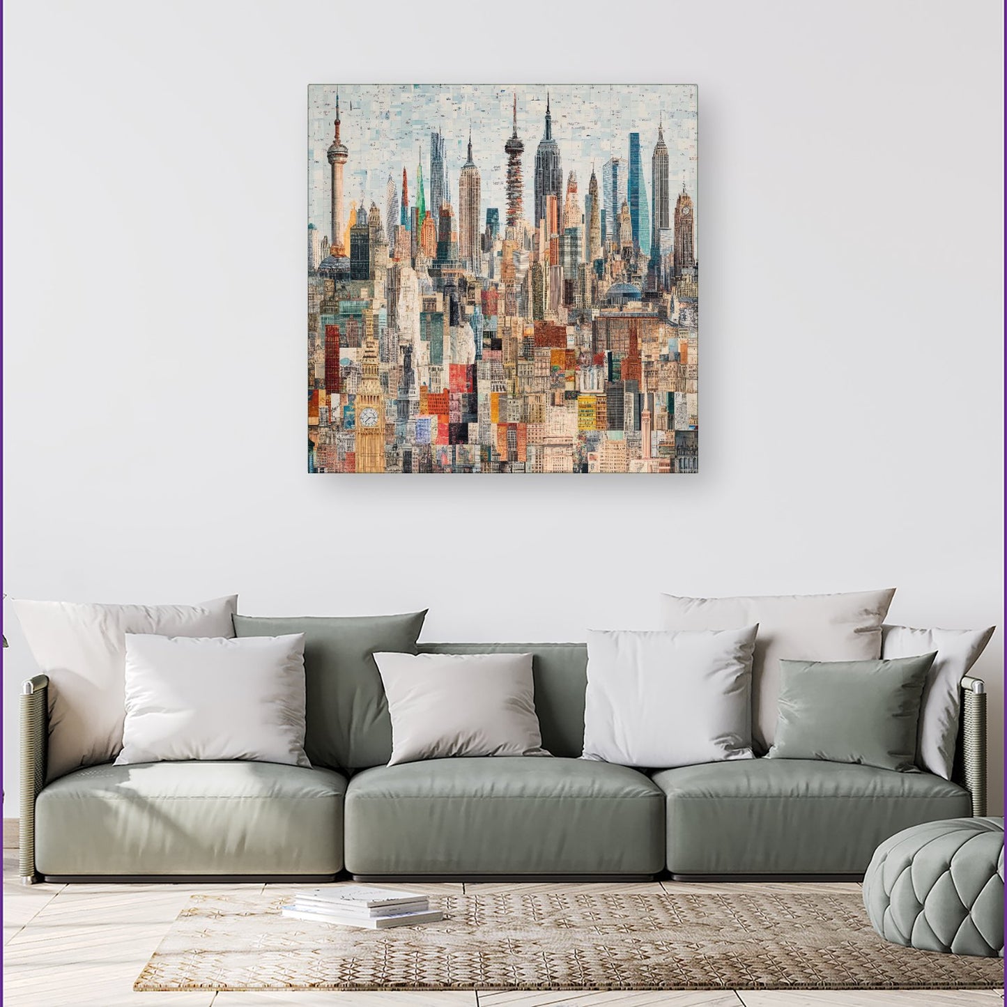 Abstract Icons Canvas