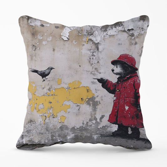 Banksy Inspired Bear Cushions
