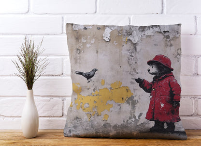 Banksy Inspired Bear Cushions