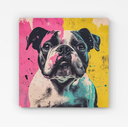 Banksy Inspired Bulldog Canvas