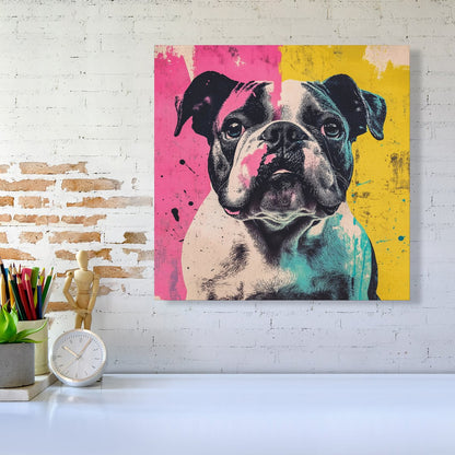 Banksy Inspired Bulldog Canvas