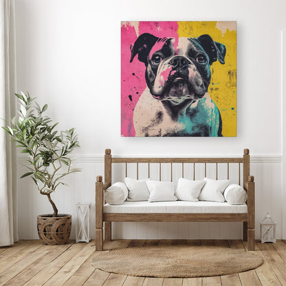 Banksy Inspired Bulldog Canvas