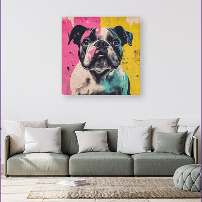 Banksy Inspired Bulldog Canvas