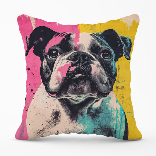 Banksy Inspired Bulldog Cushions