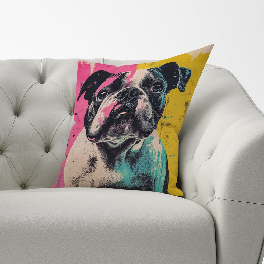 Banksy Inspired Bulldog Cushions