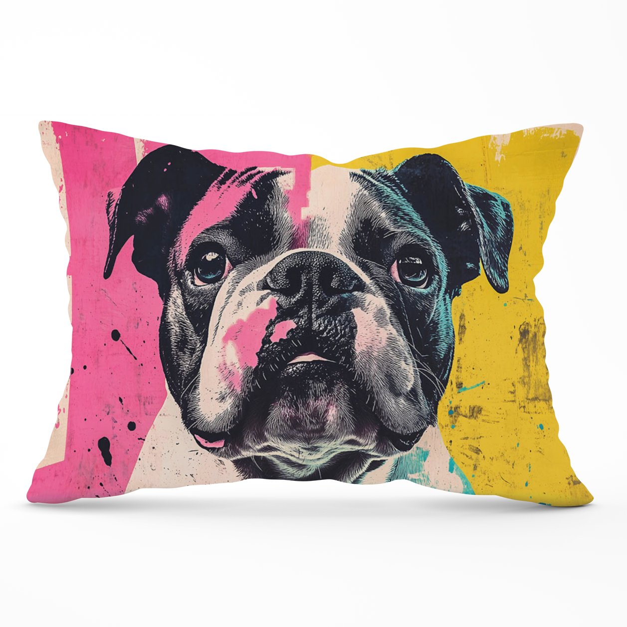 Banksy Inspired Bulldog Cushions