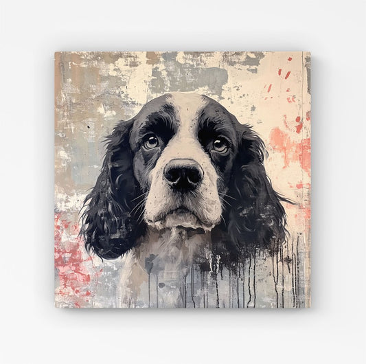 Banksy Inspired Cocker Spaniel Canvas