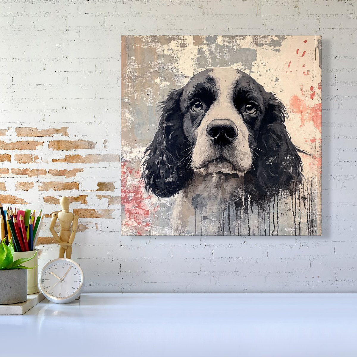 Banksy Inspired Cocker Spaniel Canvas