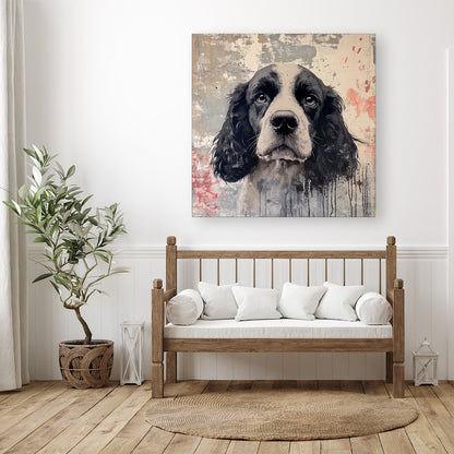 Banksy Inspired Cocker Spaniel Canvas