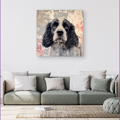Banksy Inspired Cocker Spaniel Canvas