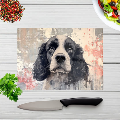 Banksy Inspired Cocker Spaniel Chopping Board