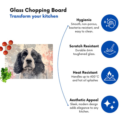 Banksy Inspired Cocker Spaniel Chopping Board