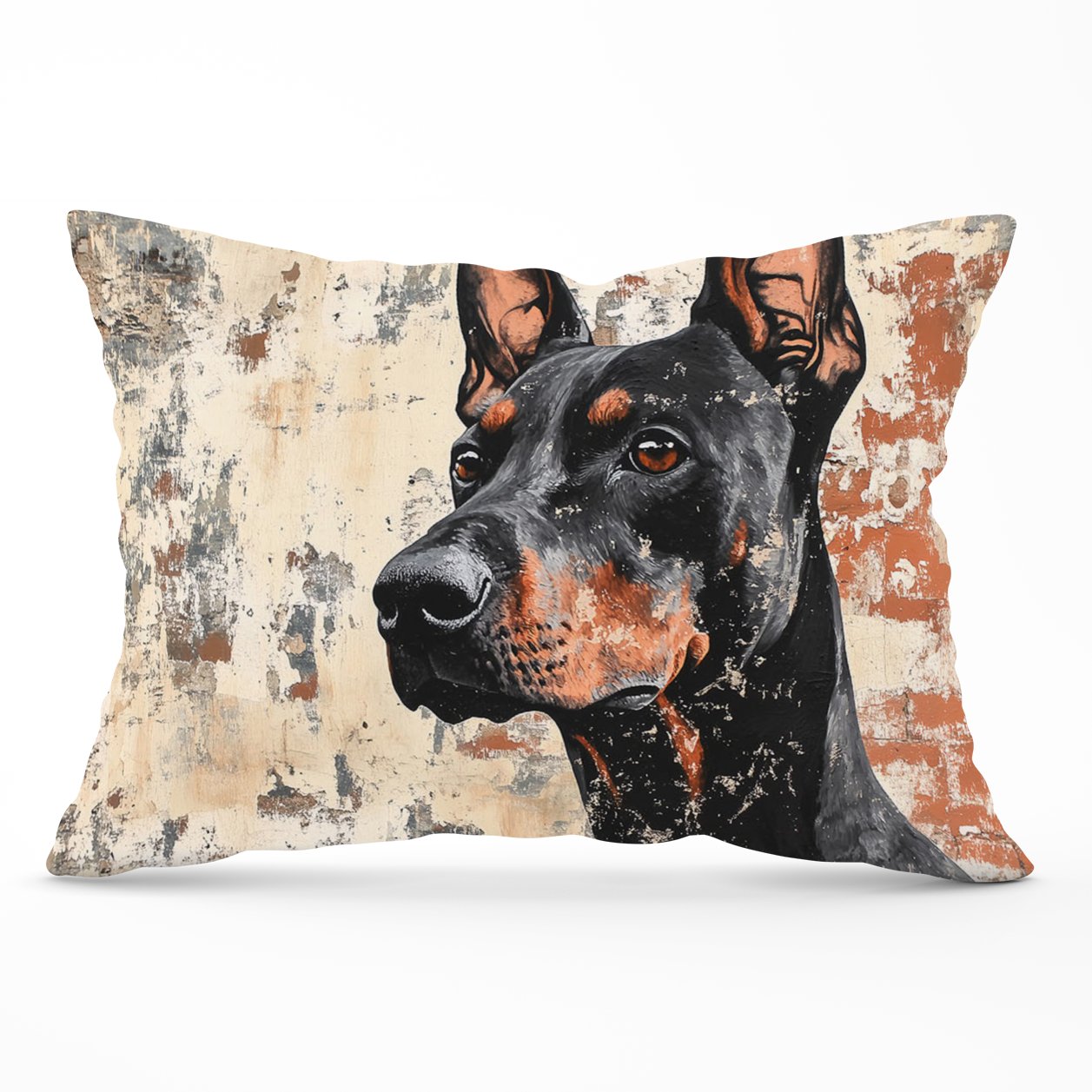 Banksy Inspired Thoughtful Doberman Cushions