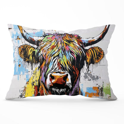 Banksy Inspired Highland Cow Cushions
