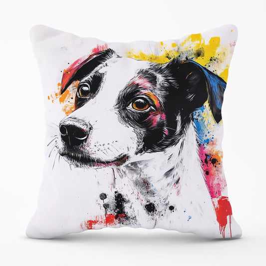 Banksy Inspired Jack Russell Dog Cushions