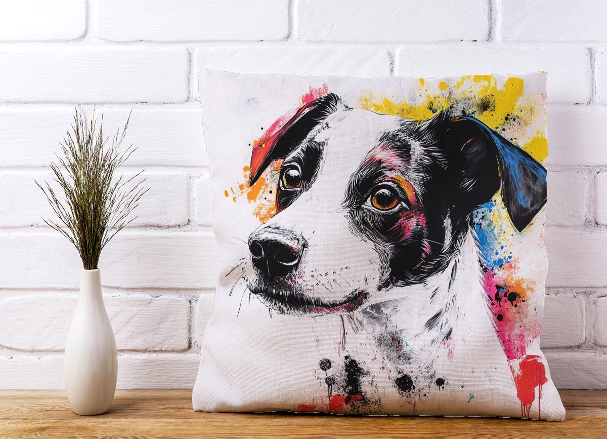 Banksy Inspired Jack Russell Dog Cushions